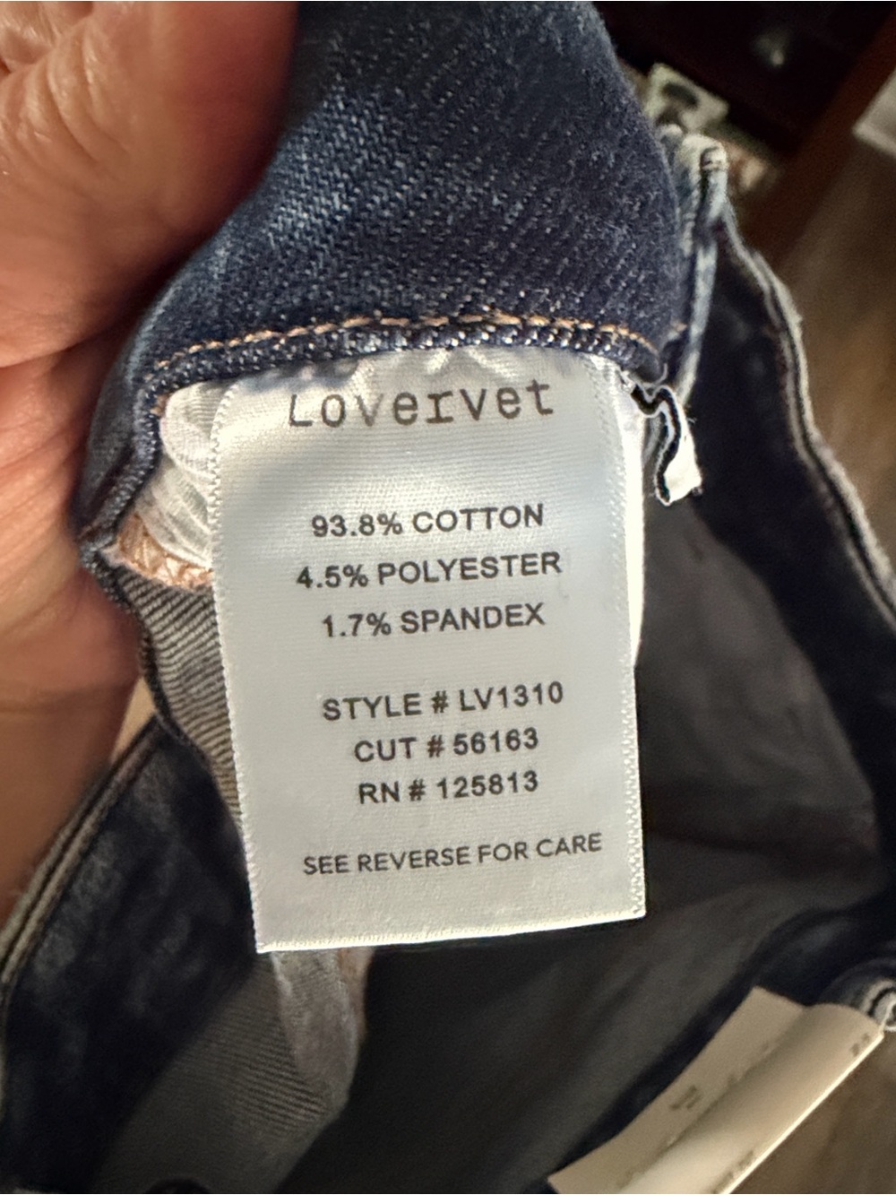 Lovervet High-Rise Flare Jeans 5/27 NWT - Picture 5 of 5